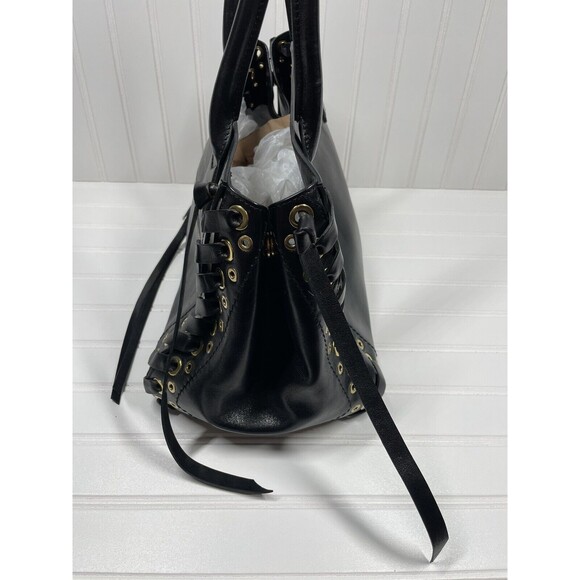 Marc Jacobs Laces The Big Big Apple Tote in Black with Antique Gold - Picture 4 of 9